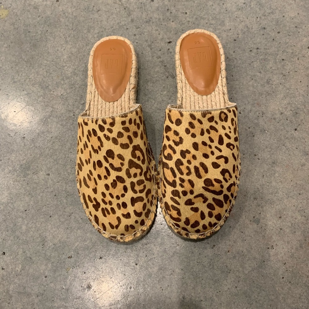 Brand new, Gap leopard print cowhide espadrilles!